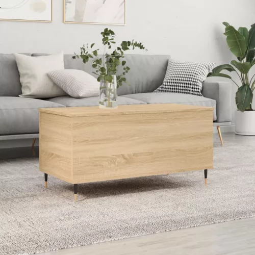 vidaXL sonoma tölgy színű szerelt fa dohányzóasztal 90x44,5x45 cm