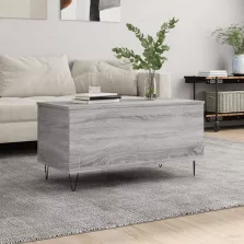   vidaXL szürke sonoma színű szerelt fa dohányzóasztal 90x44,5x45 cm