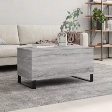   vidaXL szürke sonoma színű szerelt fa dohányzóasztal 90x44,5x45 cm