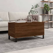   vidaXL barna tölgyszínű szerelt fa dohányzóasztal 90x44,5x45 cm