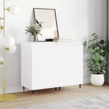   vidaXL 2 db fehér szerelt fa tálalószekrény 40 x 35 x 70 cm
