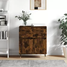   vidaXL füstös tölgy színű szerelt fa tálalószekrény 60 x 35 x 70 cm