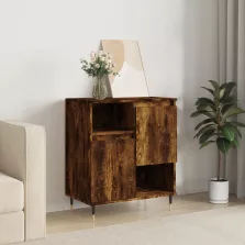   vidaXL füstös tölgy színű szerelt fa tálalószekrény 60 x 35 x 70 cm