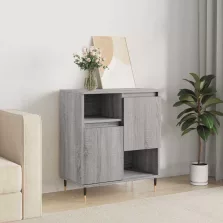   vidaXL szürke sonoma színű szerelt fa tálalószekrény 60 x 35 x 70 cm