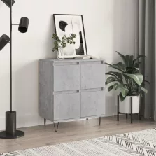   vidaXL betonszürke szerelt fa tálalószekrény 60 x 35 x 70 cm