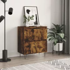   vidaXL füstös tölgy színű szerelt fa tálalószekrény 60 x 35 x 70 cm
