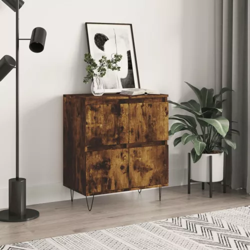 vidaXL füstös tölgy színű szerelt fa tálalószekrény 60 x 35 x 70 cm