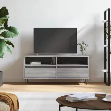   vidaXL szürke sonoma színű szerelt fa TV-szekrény 100x34,5x44,5 cm
