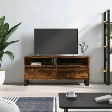   vidaXL füstös tölgy színű szerelt fa TV-szekrény 100x34,5x44,5 cm