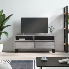   vidaXL szürke sonoma színű szerelt fa TV-szekrény 100x34,5x44,5 cm