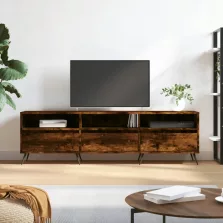   vidaXL füstös tölgy színű szerelt fa TV-szekrény 150 x 30 x 44,5 cm