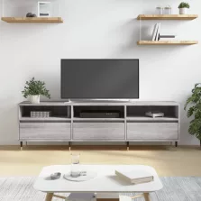  vidaXL szürke sonoma színű szerelt fa TV-szekrény 150x30x44,5 cm