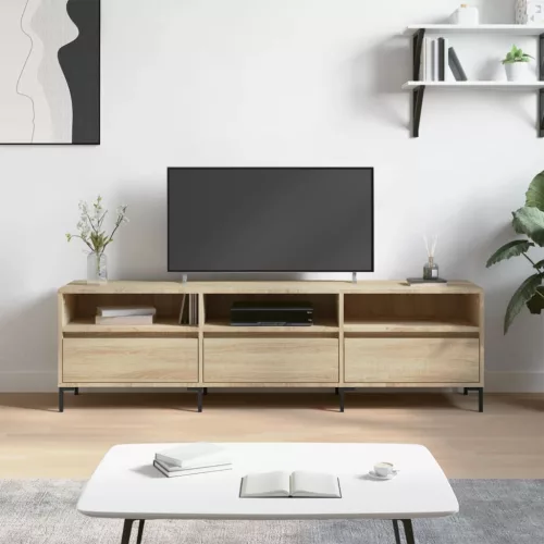 vidaXL sonoma tölgy színű szerelt fa fali TV-szekrény 150x30x44,5 cm