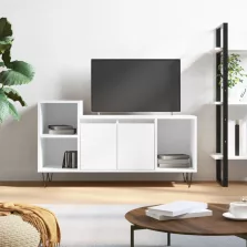   vidaXL fehér magasfényű szerelt fa TV-szekrény 100x35x55 cm