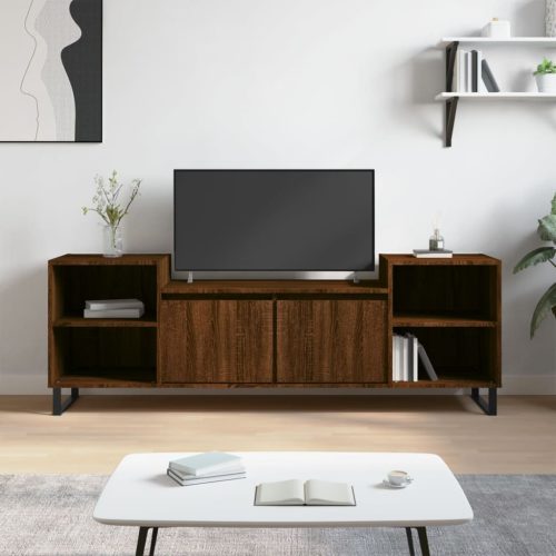 vidaXL barna tölgyszínű szerelt fa TV-szekrény 160x35x55 cm