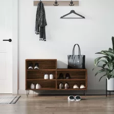   vidaXL barna tölgyszínű szerelt fa cipősszekrény 102x36x60 cm
