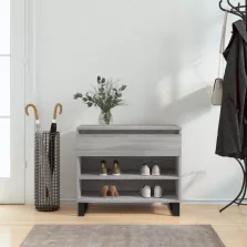   vidaXL szürke sonoma színű szerelt fa cipősszekrény 70x36x60 cm