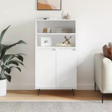vidaXL fehér szerelt fa magasszekrény 60 x 36 x 110 cm