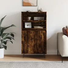   vidaXL füstös tölgy színű szerelt fa magasszekrény 60 x 36 x 110 cm