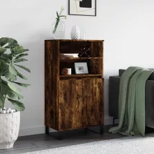   vidaXL füstös tölgy színű szerelt fa magasszekrény 60 x 36 x 110 cm