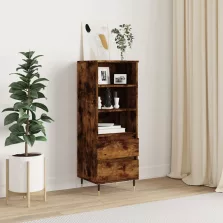   vidaXL füstös tölgy színű szerelt fa magasszekrény 40 x 36 x 110 cm