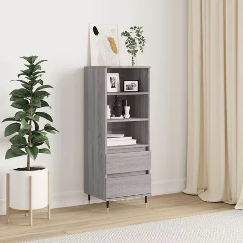vidaXL szürke sonoma szerelt fa magasszekrény 40 x 36 x 110 cm
