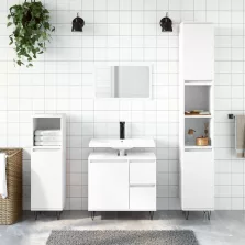   vidaXL fehér szerelt fa fürdőszobaszekrény 65 x 33 x 60 cm