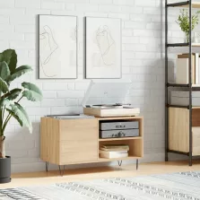   vidaXL sonoma tölgy színű szerelt fa hanglemezszekrény 85x38x48 cm