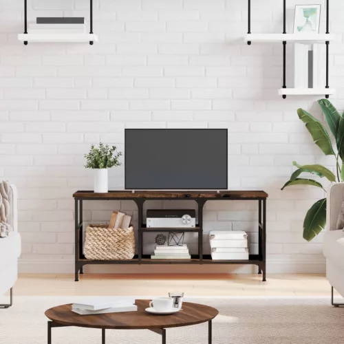 vidaXL sonoma tölgy színű szerelt fa és vas TV-szekrény 100x35x45 cm