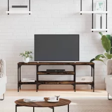  vidaXL sonoma tölgy színű szerelt fa és vas TV-szekrény 121x35x45 cm