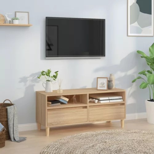 vidaXL sonoma tölgyszínű szerelt fa TV-szekrény 100x34,5x44,5 cm