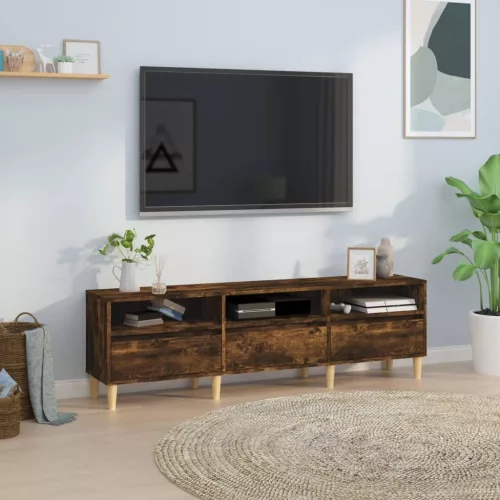 vidaXL füstös tölgy színű szerelt fa TV-szekrény 150 x 30 x 44,5 cm
