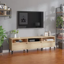   vidaXL sonoma tölgy színű szerelt fa fali TV-szekrény 150x30x44,5 cm