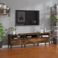   vidaXL füstös tölgy színű szerelt fa TV-szekrény 150 x 30 x 44,5 cm
