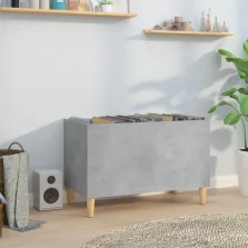   vidaXL betonszürke szerelt fa hanglemezszekrény 74,5x38x48 cm