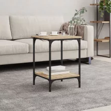   vidaXL sonoma tölgy színű szerelt fa dohányzóasztal 40 x 40 x 55 cm