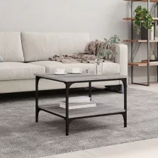   vidaXL szürke sonoma színű szerelt fa dohányzóasztal 55 x 55 x 40 cm