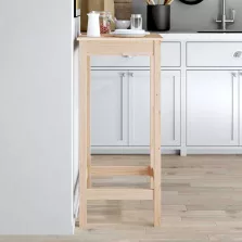 vidaXL tömör fenyőfa bárasztal 50 x 50 x 110 cm