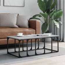   vidaXL szürke sonoma színű szerelt fa dohányzóasztal 100x50x35,5 cm