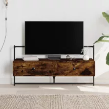   vidaXL füstös tölgy színű szerelt fa fali TV szekrény 100,5x30x51 cm