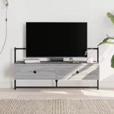  vidaXL szürke sonoma színű szerelt fa fali TV szekrény 100,5x30x51 cm