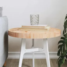 vidaXL tömör fenyőfa kerek asztallap Ø40 x 3 cm