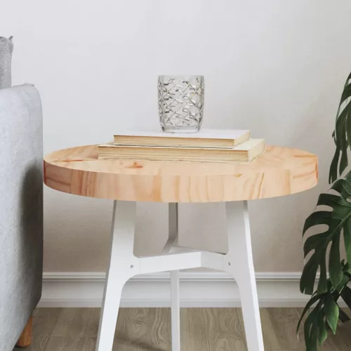 vidaXL tömör fenyőfa kerek asztallap Ø40 x 3 cm