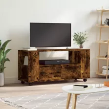   vidaXL füstös tölgy színű szerelt fa TV-szekrény 102x34,5x43 cm