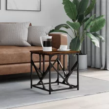   vidaXL füstös tölgy színű fatermék dohányzóasztal 45x45x47,5 cm