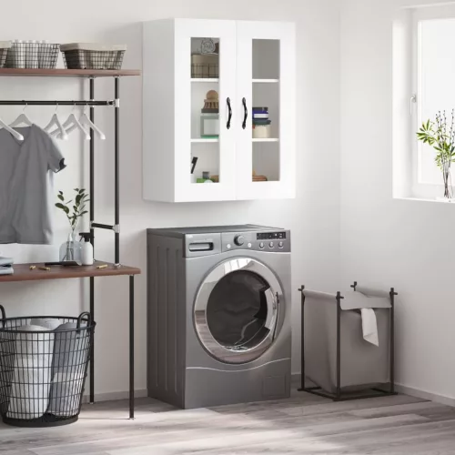 vidaXL fehér szerelt fa fali szekrény 69,5 x 34 x 90 cm