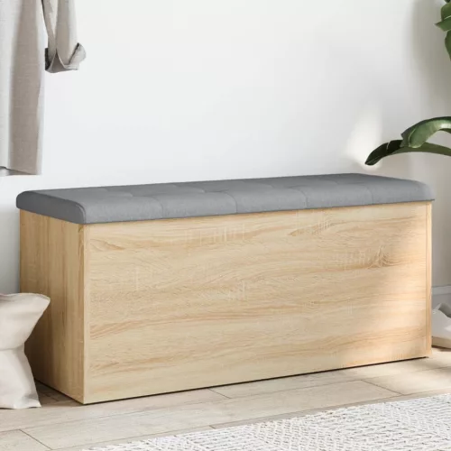 vidaXL sonoma tölgyfa tárolópad 102 x 42 x 45 cm rétegelt fa