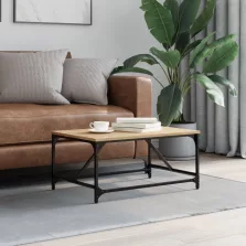   vidaXL sonoma tölgy színű szerelt fa dohányzóasztal 75 x 50 x 35 cm