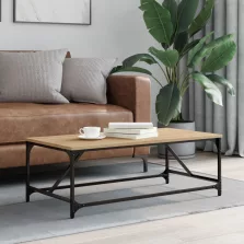   vidaXL sonoma tölgy színű szerelt fa dohányzóasztal 100x50x35 cm
