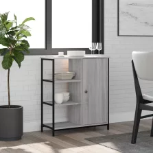   vidaXL szürke sonoma színű szerelt fa tálalószekrény 70 x 30 x 80 cm